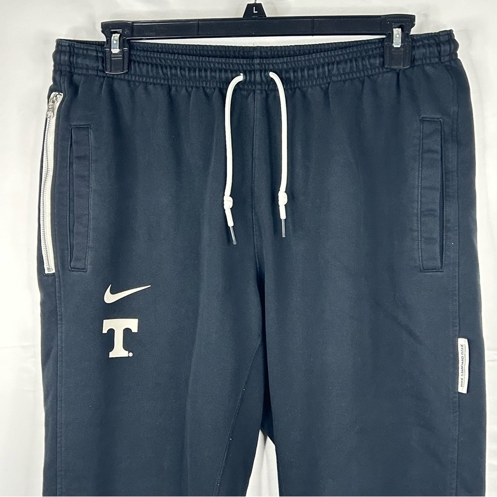 Nike Jogger Pants Mens XL Standard Issue Dri Fit Black Tennessee UT Drawstring
